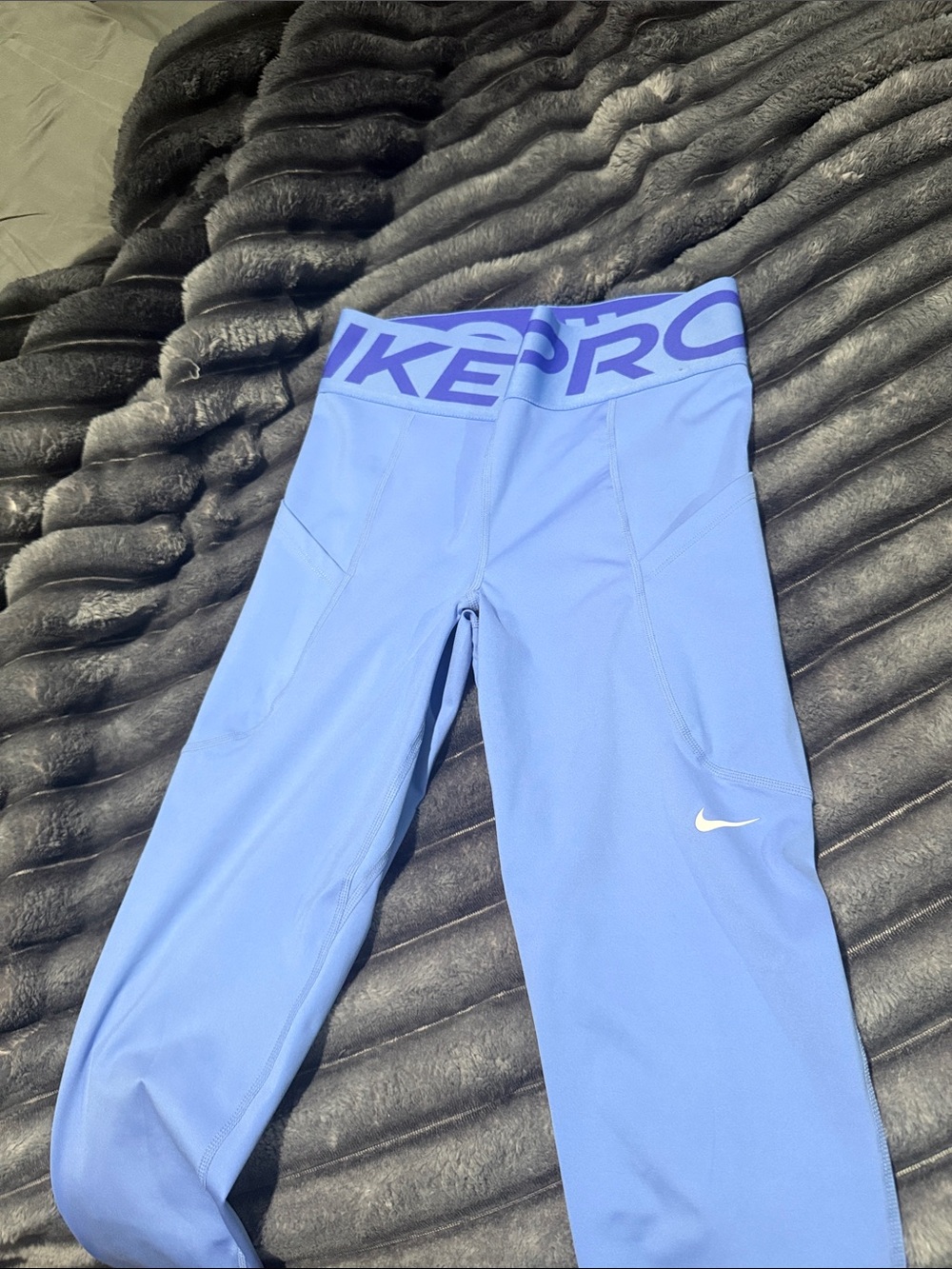 Nike Kids Purple-Blue Pro Dri-FIT Leggings